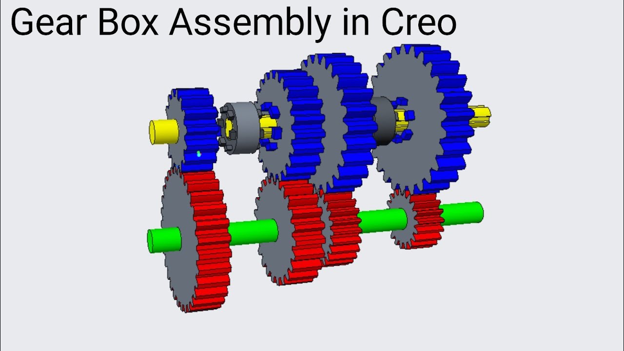 How to Design a Gear Box in creo (PART 1) YouTube