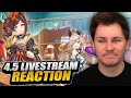 The New Genshin Impact Update Is...Interesting | 4.5 LIVESTREAM REACTION