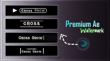 AE Style Watermark in Alight Motion (+Preset)