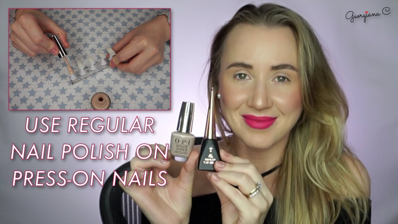 how to paint glue on nails