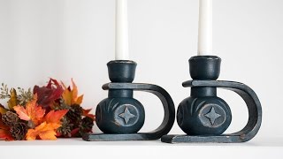 DIY - Old candlestick makeover w/ chalk paint