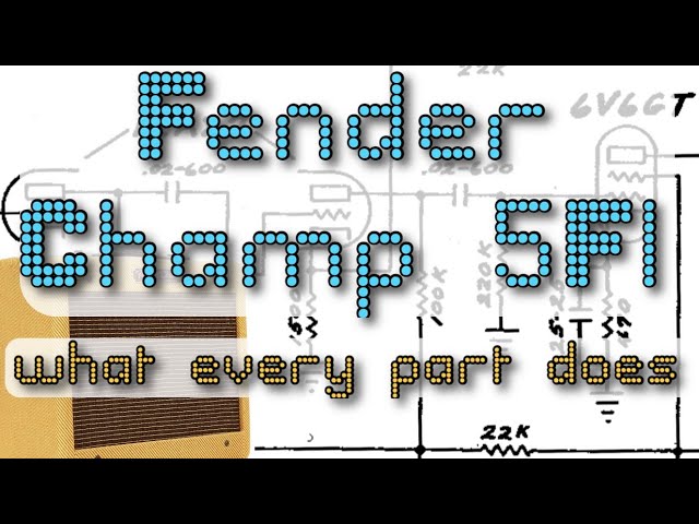 What every part does in a Fender Champ 5F1 vacuum tube What every part does in a Fender Champ 5F1 vacuum tube