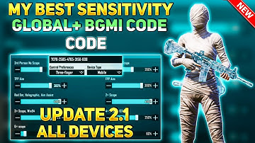 New Update 2.1🔥!! Best Sensitivity Code + Control Setting PUBG Mobile | BGMI After Update 2.1