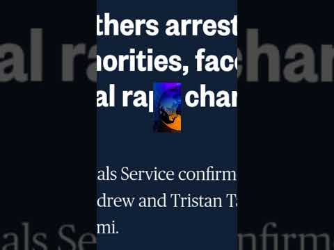 Andrew Tate South Florida City Arrest #serious #crime Allegations #andrewtate #tristantate #feds