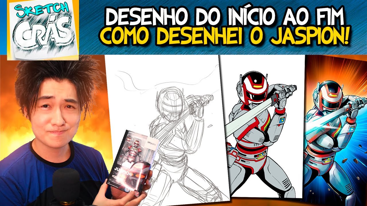 Processo de DESENHO JASPION do INÍCIO AO FIM