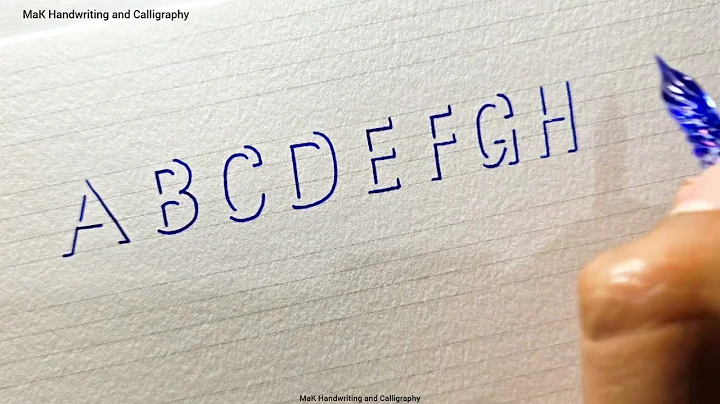 How to write capital letters A to Z in 3D shadow lettering with glass pen #letteringart