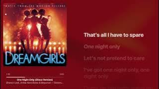 Dreamgirls - One Night Only (Disco Version) [ Lyrics   Hi-Res ]