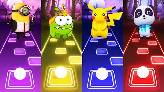 Minions vs Om Nom vs Pikachu vs Babybus | Tiles Hop EDM Rush!