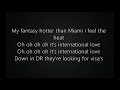 International love by pitbull  chris brown lyrics