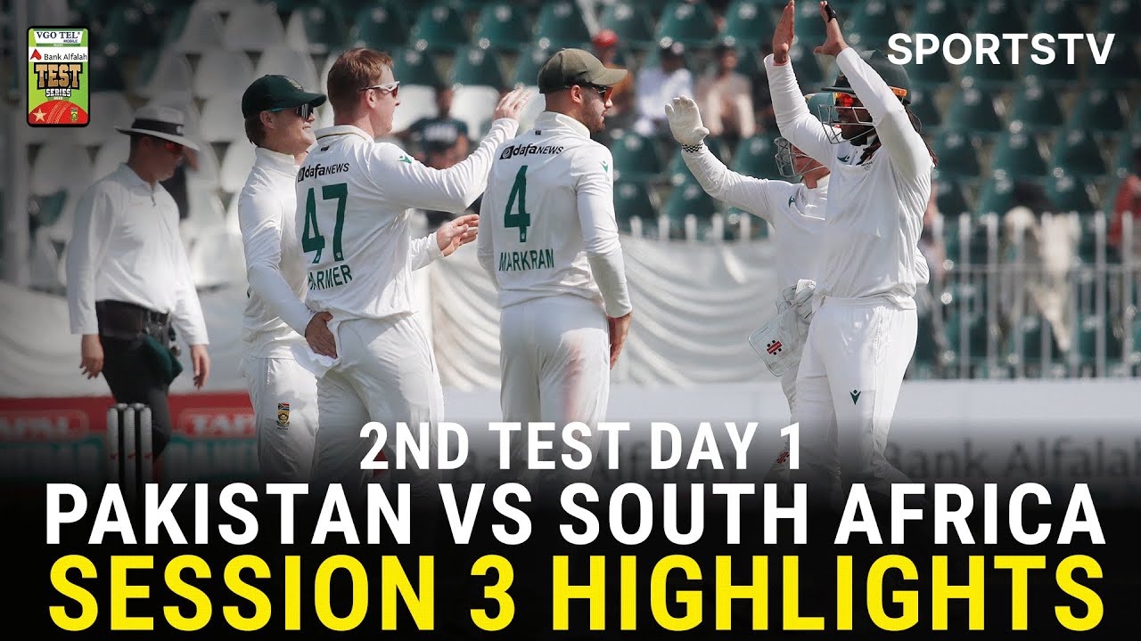 3rd Session Highlights | Pakistan vs South Africa Test Series 2025 | 2nd Test Day 1 | PCB | M3U1U