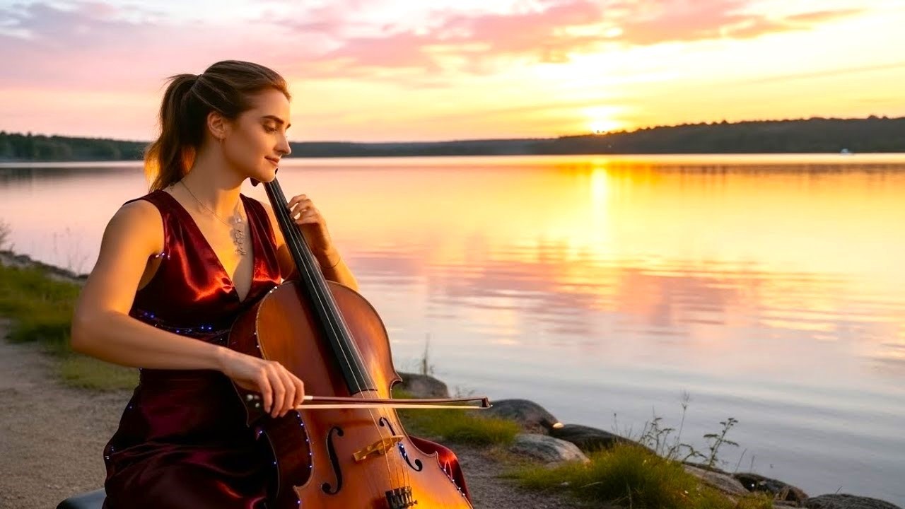🎻🎹 Виолончель, скрипка и фортепиано на закате –Глубокая, эмоциональная музыка для расслабления и сна