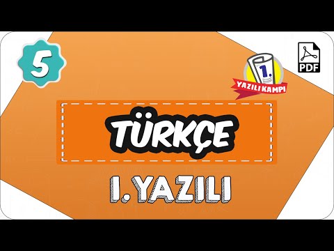 5. Sınıf Türkçe 2. Dönem 1. Yazılı | 2020