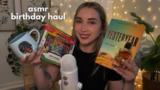 ASMR My Birthday Haul 🎁 (whispered trigger assortment)