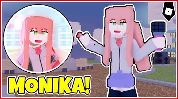 How to get "MONIKA" BADGE + DDLC FNF MORPH/SKIN in ANOTHER FRIDAY NIGHT FUNK GAME! - ROBLOX