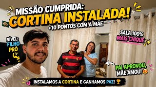INSTALANDO A CORTINA + PEDINDO UMA OPINIÃO A TODOS VOCÊS !!! 