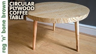 In this video I make a circular coffee table from some scraps of plywood with some tapered round legs. Happy Wife Happy Life on 