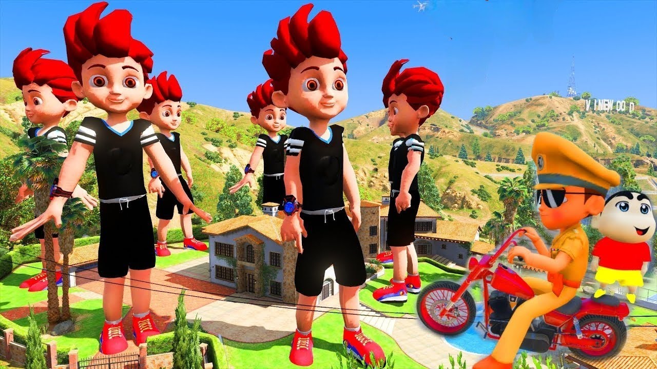 LITTLE SINGHAM WITH SHIVA KICKO SHINCHAN FOUND BIGGEST EVER KICKO IN GTA 5 #34