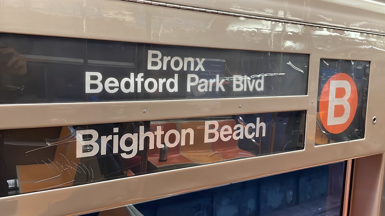 IND 6 Av Express: R68A (B) Train [Brighton Beach to Bedford Park Blvd #Reverse]