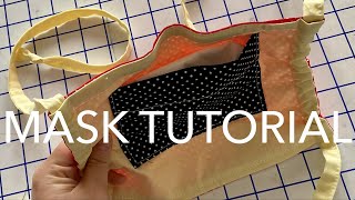 How to Make a Mask with Filter Pocket &amp; Nose Pinch