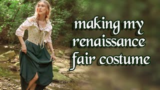 Making my Renaissance Fair Costume using a free corset pattern from Tik Tok