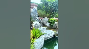 ngày 27 tháng 10, 2023 hồ cá koi xếp đá cuội vân mây