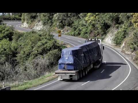 Trucks on Napier-Wairoa Road New Zealand