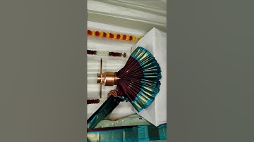 Varalakshmi saree draping 🙏#shorts #sareedraping #varamahalakshmidecorationideas.