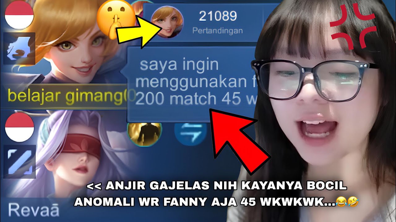 KETIKA FANNY 20K MATCH PRANK PURA PURA NOOB KE STREAMER CEWEK RANDOM!! DAN INI REAKSINYAA…🤣☠️