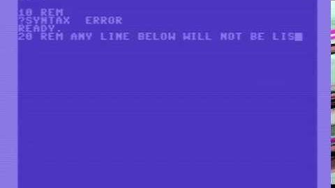 Infamous Basic V2 bug on a Commodore 64