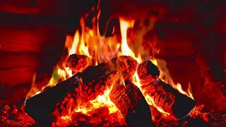 🔥 Cozy Fireplace Ambience for Deep Relaxation & Stress Relief | Crackling Fire Sounds