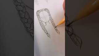 Drawing French braids #art #subscribe#drawing #video #draw #fyp #sketch #shorts #funny #viral #you