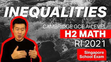 Inequalities - RI 2021 Exam | A-Level H2 Math, Singapore