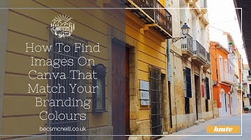 How To Find Images On Canva That Match Your Branding Colours!