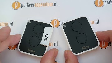 Programmeren van de Nice Era ON2E handzender