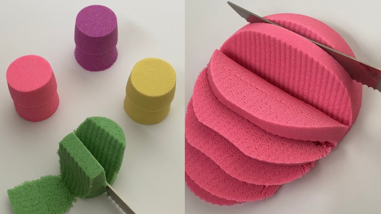 Sand Asmr Box Sand ASMR/Kinetic Sand cutting ASMR/็ ASMR/๋ชจ๋ASMR - YouTube
