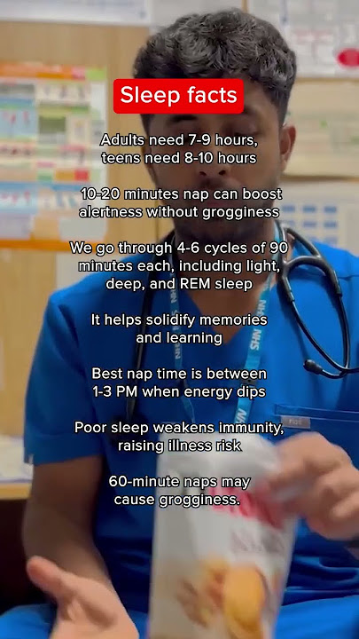 A few interesting facts about sleep! 😴