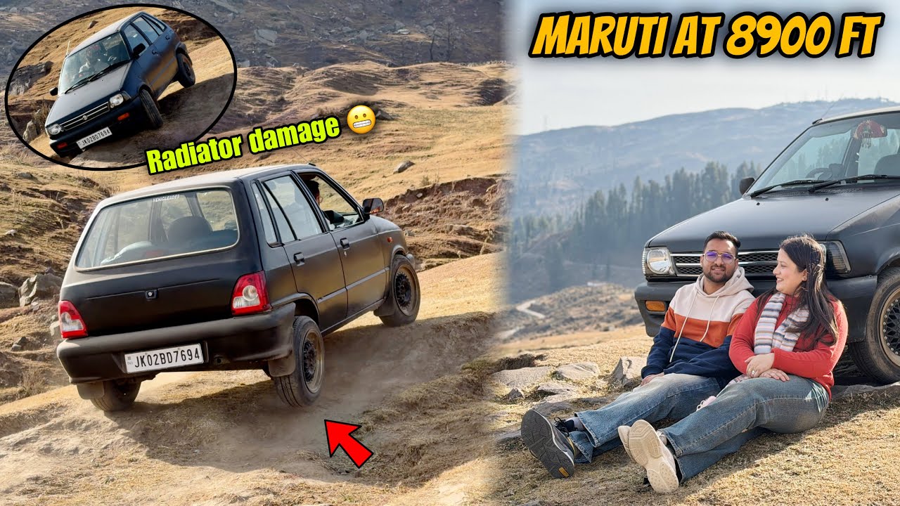 We took our Maruti 800 to High Mountain peak (8900 feet)