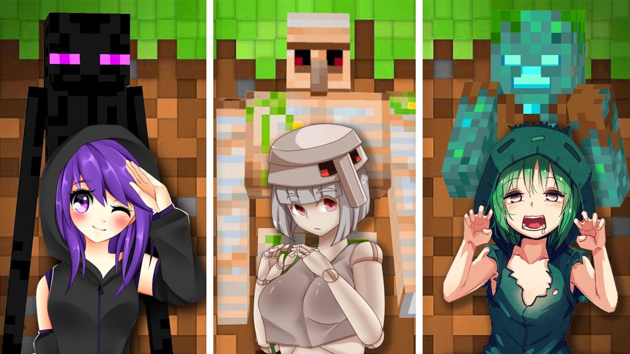 Minecraft Anime Mobs Texture Pack - Anime Eyes Texture Pack Mob Gives ...