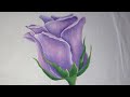 Pintura em tecido- Como pintar Rosa Realista passo a passo