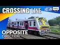 Perfect crossing trains  howrah division passing train in the opposite  same direction