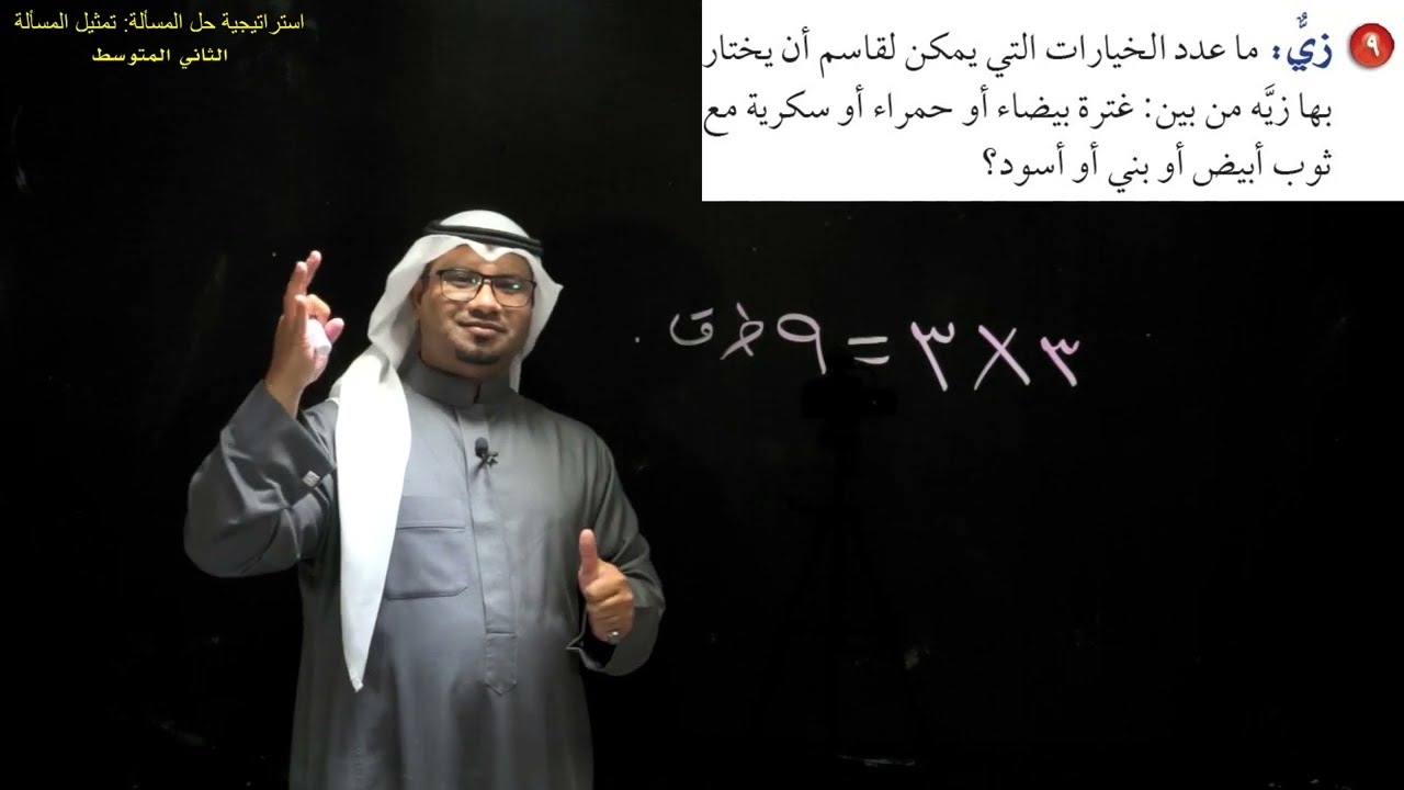 استراتيجية حل المسألة: تمثيل المسألة - الثاني المتوسط - الفصل الدراسي الثاني