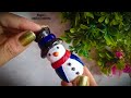 DIY SNOWMAN || Christmas Snowman from Clay |Snowman Craft||Clay Craft| How To Make Snowman At Home