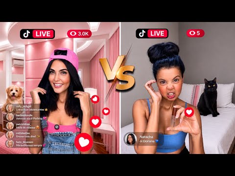 RICH VS POOR DOING A LIVE STREAM ON TIKTOK