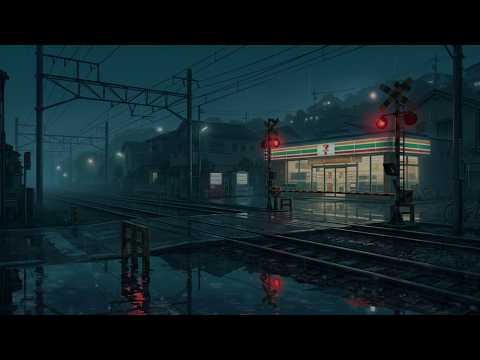 Every Crossing Has a Story 🌧️ Midnight Rain Lofi for Deep Sleep