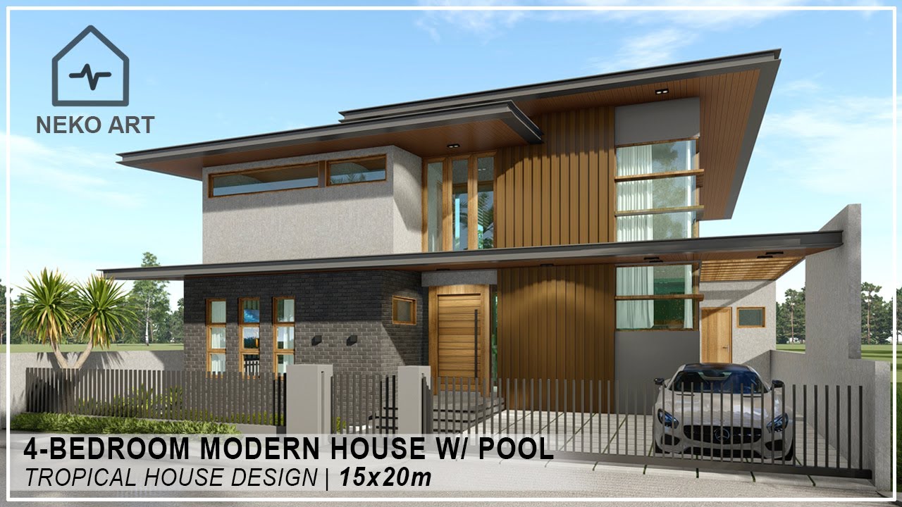 EP-38 | MODERN TROPICAL HOUSE DESIGN with POOL - 2 Storey 4