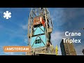 Crane Triplex: vacated harbor crane as micro-flat over Amsterdam