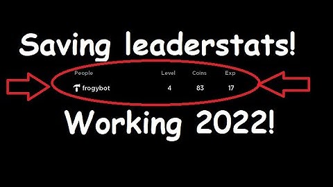 How to make a saving leaderstats system in roblox studio! (working) 2022