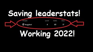 How to make a saving leaderstats system in roblox studio! (working) 2022