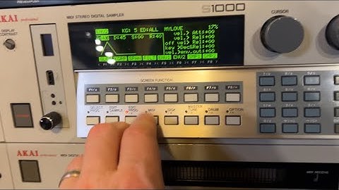 Akai S1000 - such a tight machine - 16 bit vintage sampler