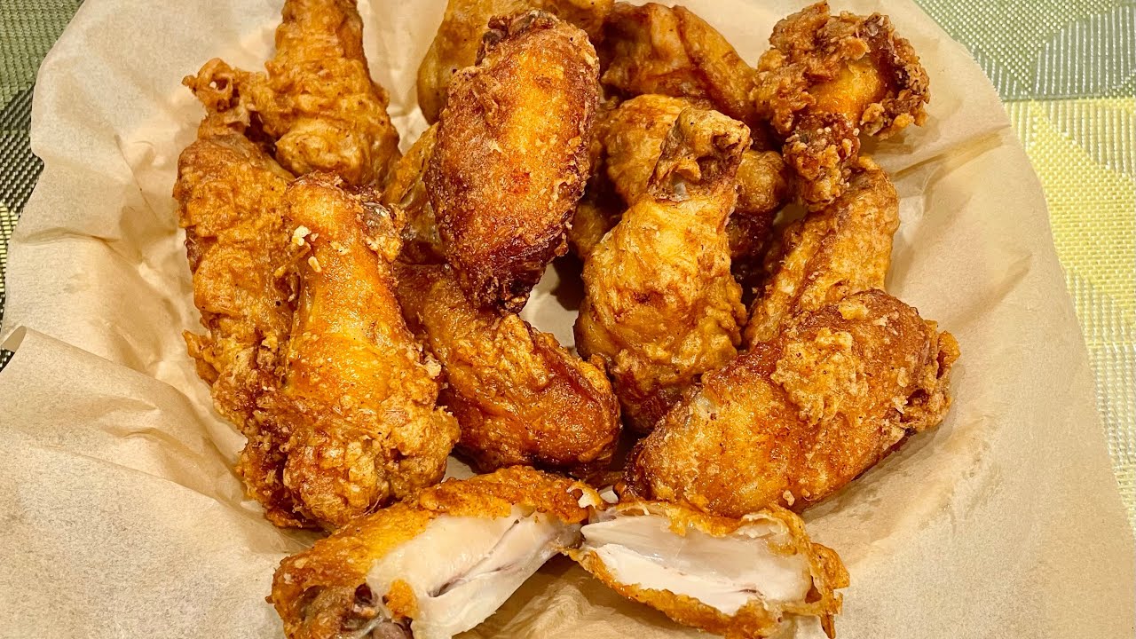 Lemongrass Garlic Fried Chicken Wings/Crispy and tender Fried Chicken wings. YouTube